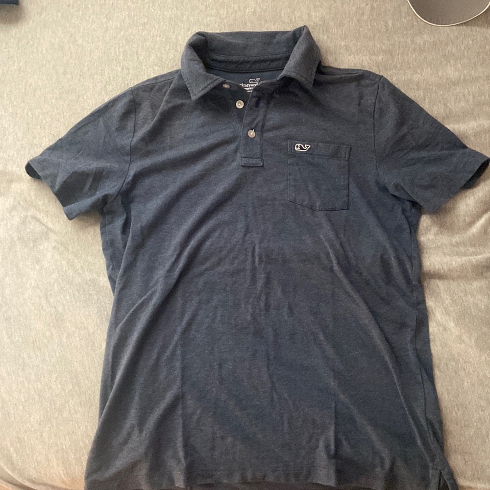 Vineyard Vines Boys Large Edgarton Polo Navy